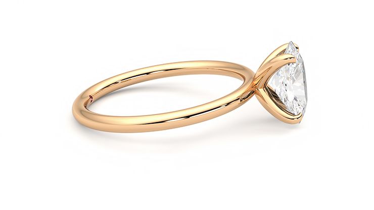 Taylor & Hart Demure Oval Engagement Ring 360 degree image 9