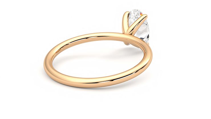 Taylor & Hart Demure Oval Engagement Ring 360 degree image 13