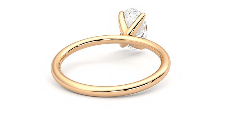 Taylor & Hart Demure Oval Engagement Ring 360 degree image 14