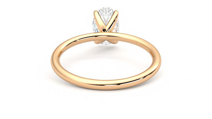 Taylor & Hart Demure Oval Engagement Ring 360 degree image 15