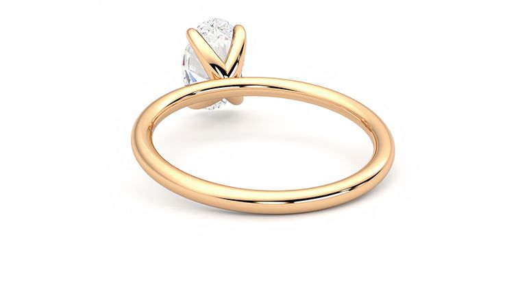 Taylor & Hart Demure Oval Engagement Ring 360 degree image 16