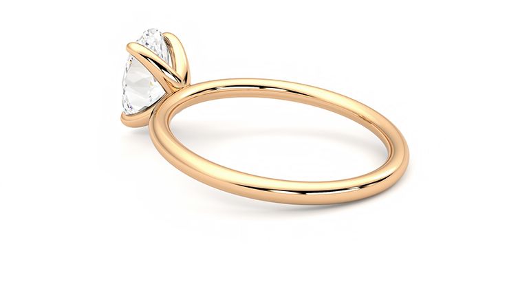 Taylor & Hart Demure Oval Engagement Ring 360 degree image 18