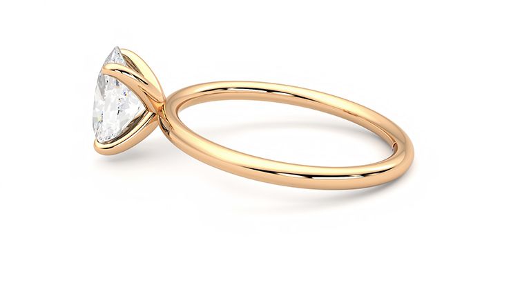 Taylor & Hart Demure Oval Engagement Ring 360 degree image 20