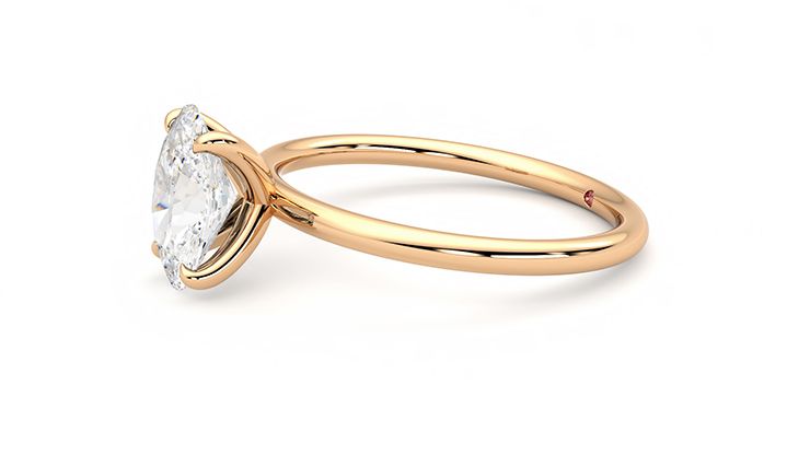 Taylor & Hart Demure Oval Engagement Ring 360 degree image 22