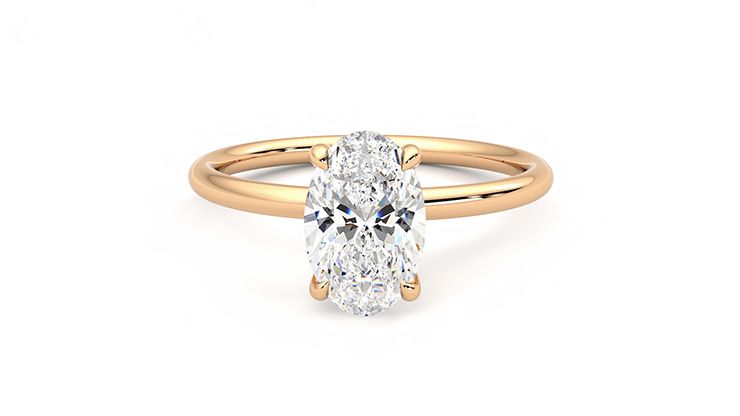 Taylor & Hart Demure Oval Engagement Ring 360 degree image 29