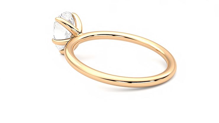 Taylor & Hart Demure Pear Engagement Ring 360 degree image 18