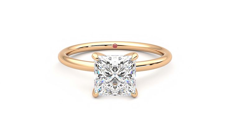Taylor & Hart Demure Princess Engagement Ring 360 degree image 0