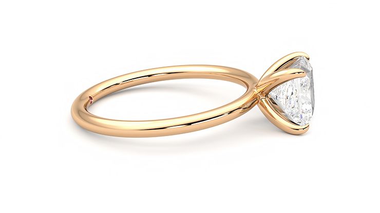 Taylor & Hart Demure Princess Engagement Ring 360 degree image 9