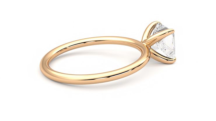 Taylor & Hart Demure Princess Engagement Ring 360 degree image 11