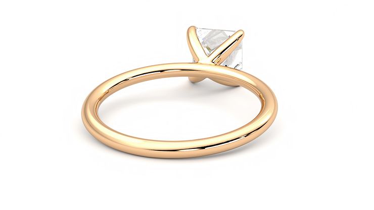 Taylor & Hart Demure Princess Engagement Ring 360 degree image 14