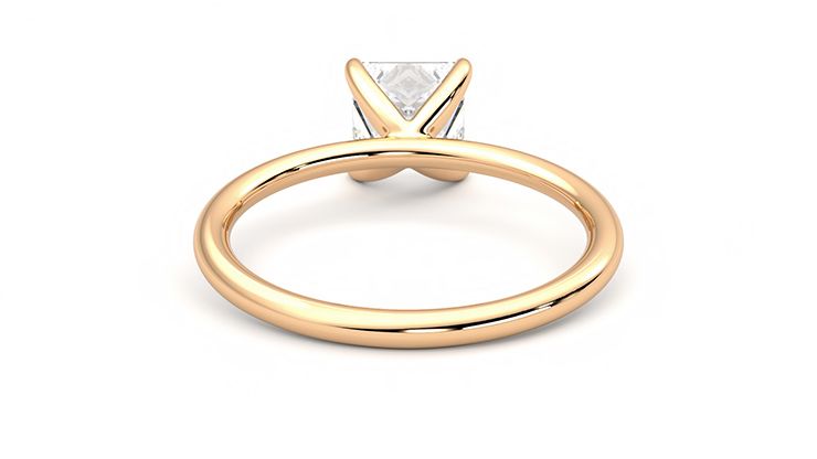 Taylor & Hart Demure Princess Engagement Ring 360 degree image 15