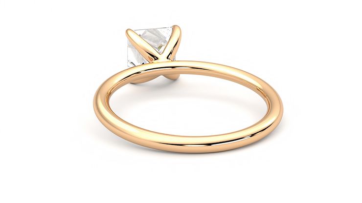 Taylor & Hart Demure Princess Engagement Ring 360 degree image 16