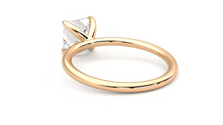 Taylor & Hart Demure Princess Engagement Ring 360 degree image 17