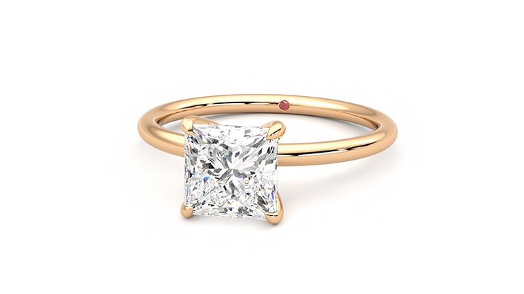 Taylor & Hart Demure Princess Engagement Ring 360 degree image 27