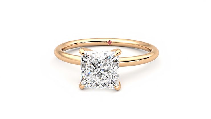 Taylor & Hart Demure Princess Engagement Ring 360 degree image 28