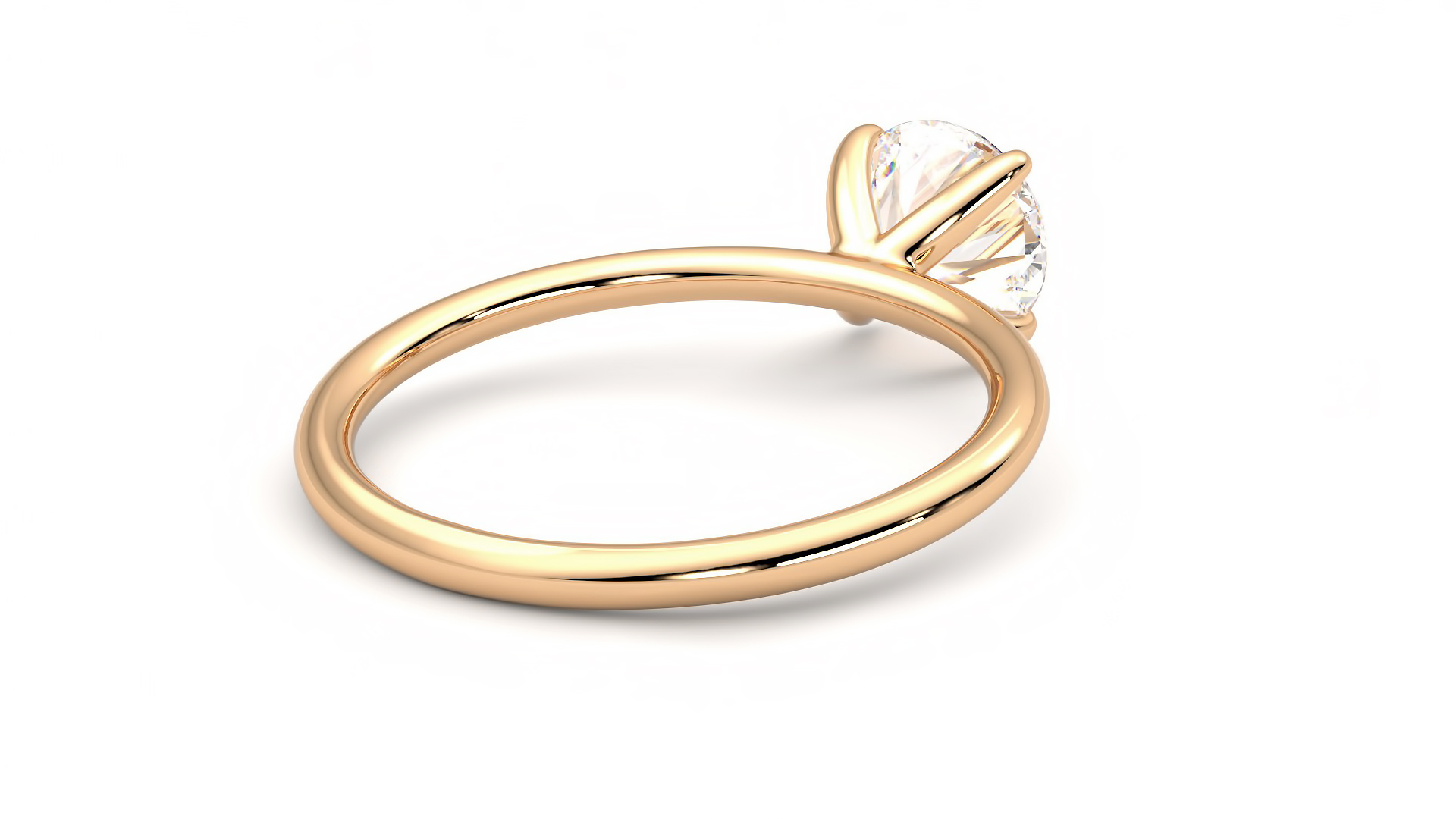 Taylor & Hart Demure Round Engagement Ring 360 degree image 13