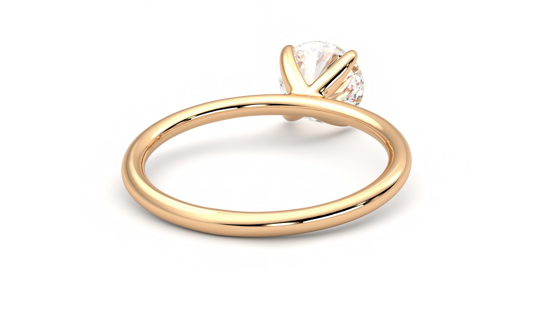 Taylor & Hart Demure Round Engagement Ring 360 degree image 14