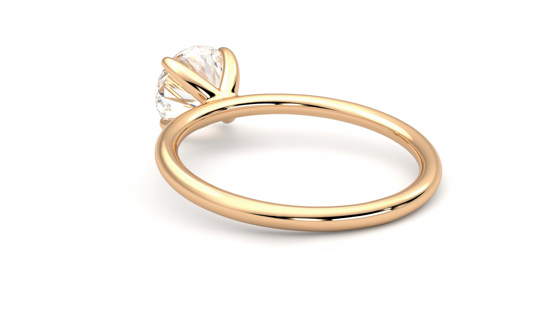 Taylor & Hart Demure Round Engagement Ring 360 degree image 17