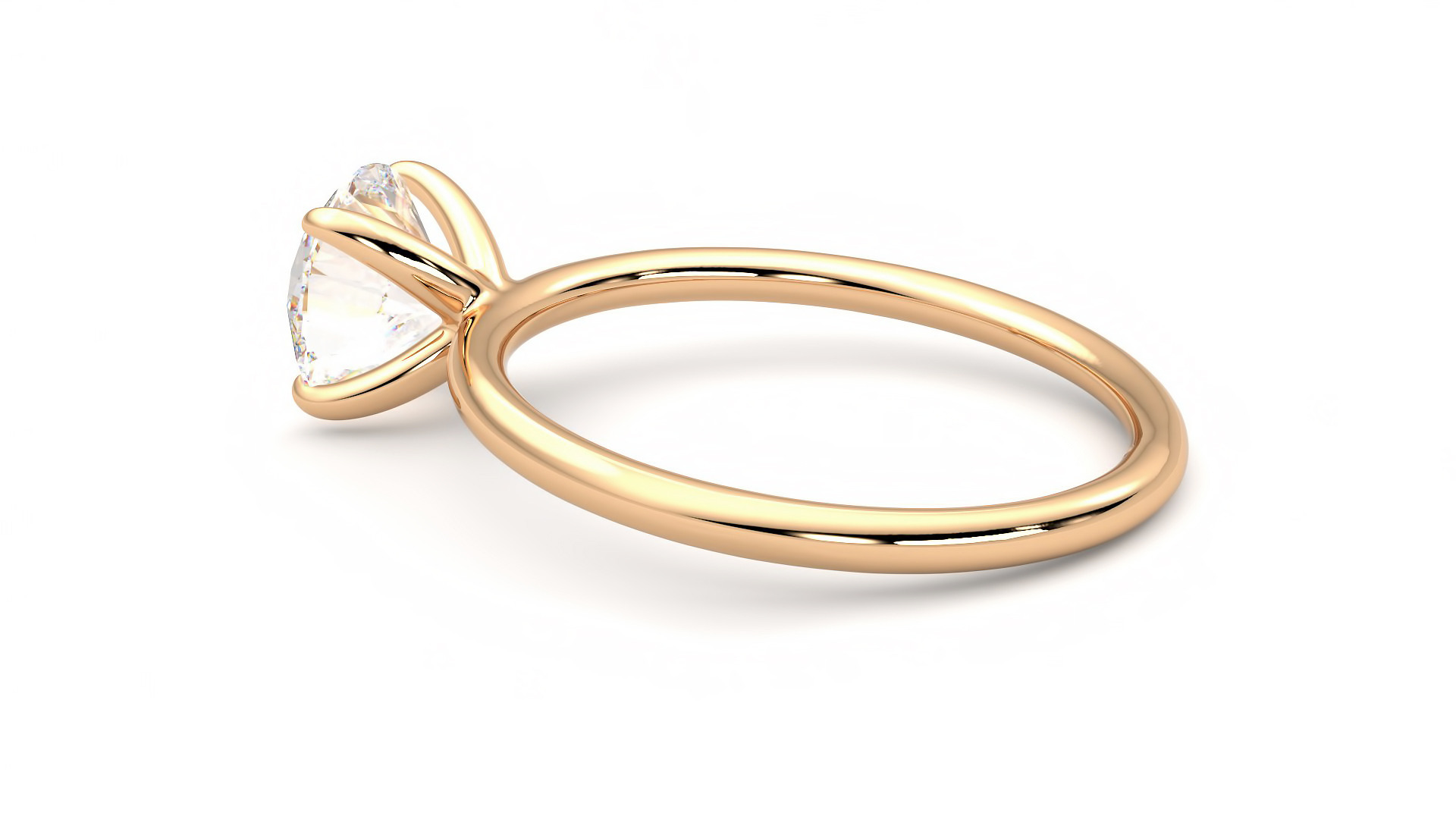 Taylor & Hart Demure Round Engagement Ring 360 degree image 19