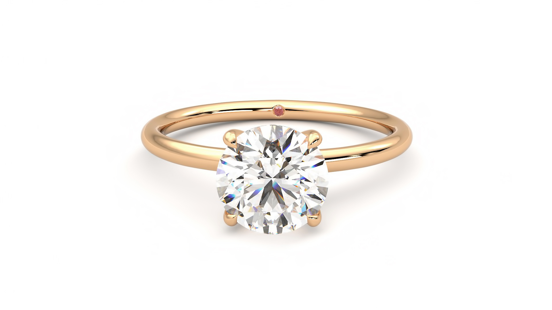 Taylor & Hart Demure Round Engagement Ring 360 degree image 29