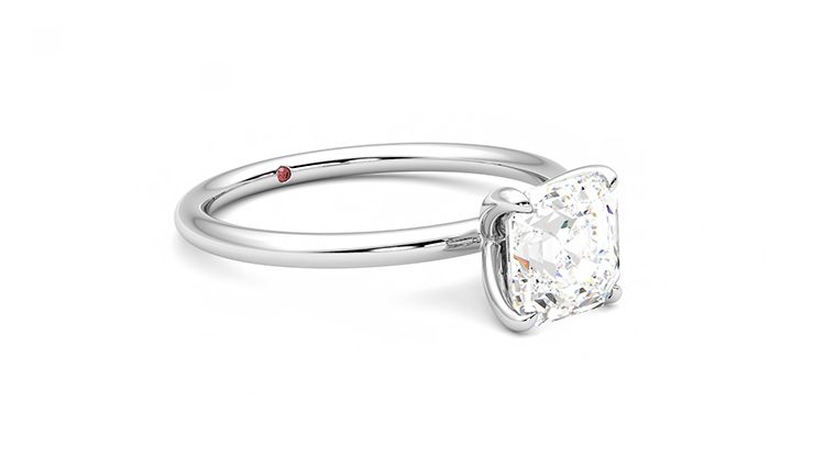 Taylor & Hart Demure Asscher Engagement Ring 360 degree image 6