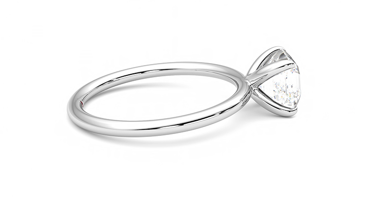 Taylor & Hart Demure Asscher Engagement Ring 360 degree image 10