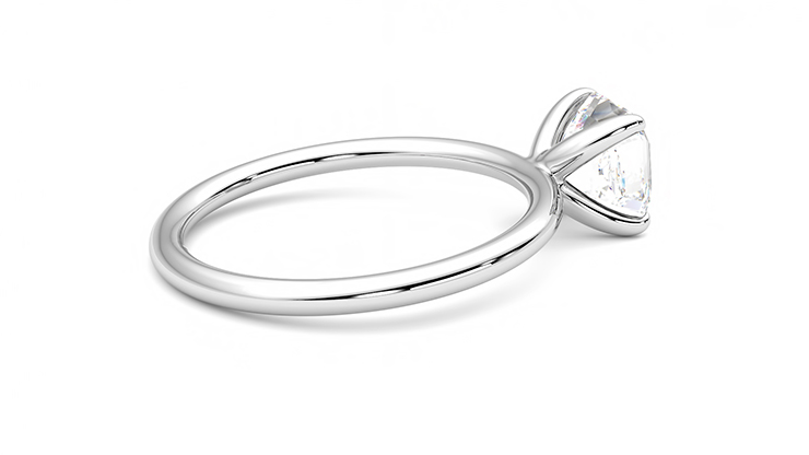 Taylor & Hart Demure Asscher Engagement Ring 360 degree image 11