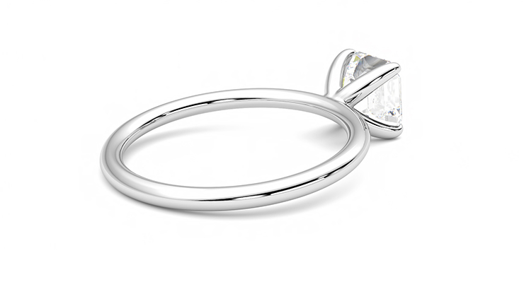 Taylor & Hart Demure Asscher Engagement Ring 360 degree image 12