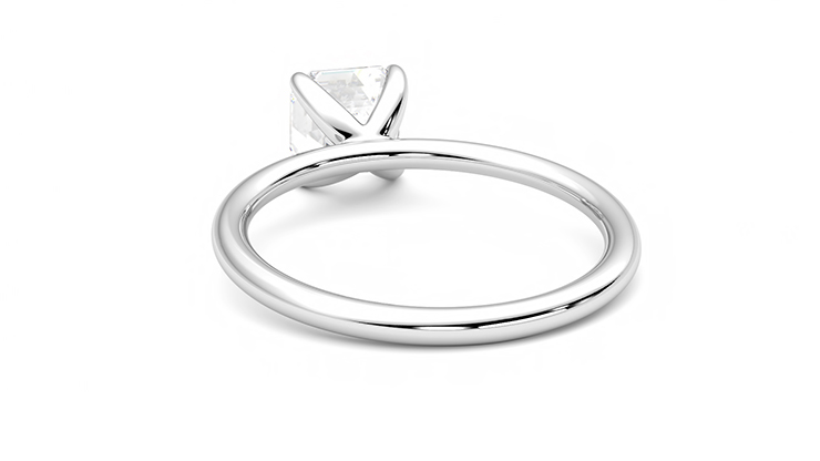 Taylor & Hart Demure Asscher Engagement Ring 360 degree image 16