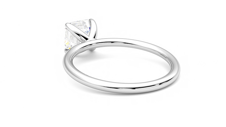 Taylor & Hart Demure Asscher Engagement Ring 360 degree image 17