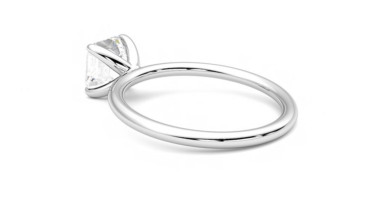 Taylor & Hart Demure Asscher Engagement Ring 360 degree image 18