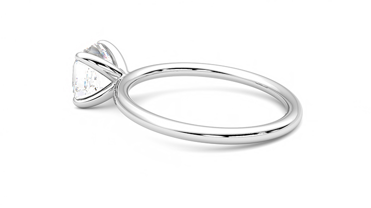 Taylor & Hart Demure Asscher Engagement Ring 360 degree image 19