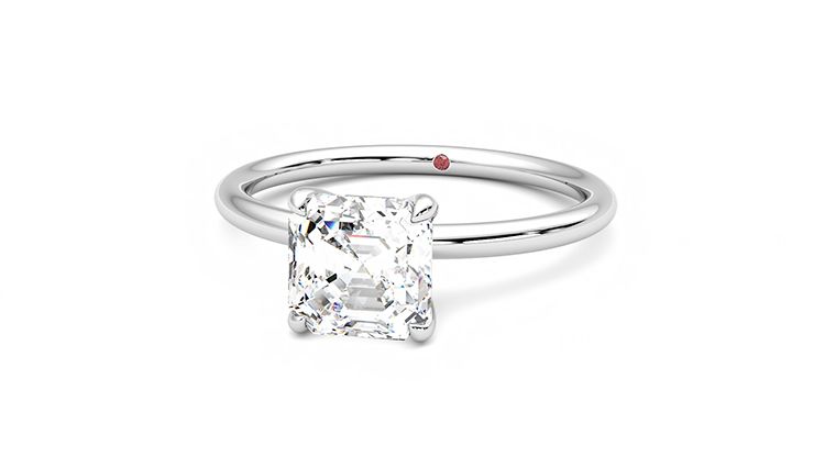 Taylor & Hart Demure Asscher Engagement Ring 360 degree image 27