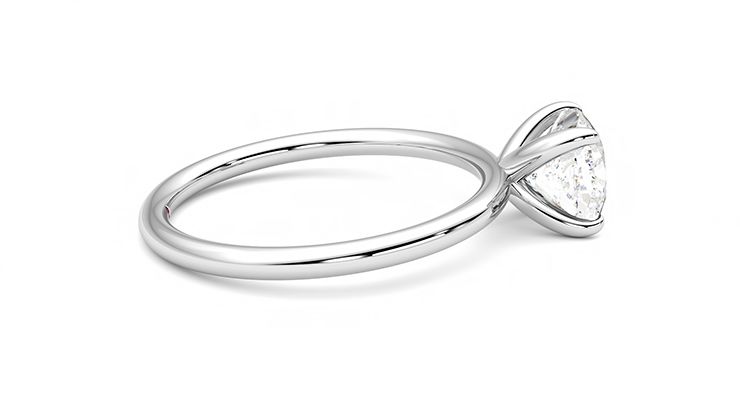 Taylor & Hart Demure Cushion Engagement Ring 360 degree image 10