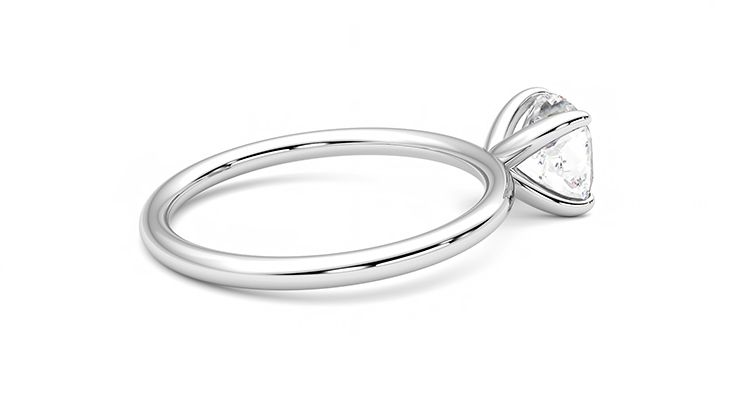 Taylor & Hart Demure Cushion Engagement Ring 360 degree image 11