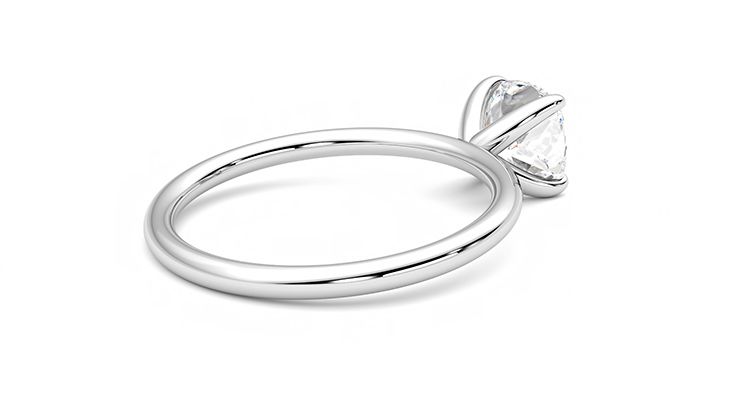 Taylor & Hart Demure Cushion Engagement Ring 360 degree image 12