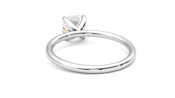 Taylor & Hart Demure Cushion Engagement Ring 360 degree image 16