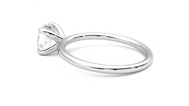 Taylor & Hart Demure Cushion Engagement Ring 360 degree image 19