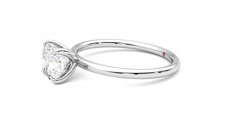 Taylor & Hart Demure Cushion Engagement Ring 360 degree image 22