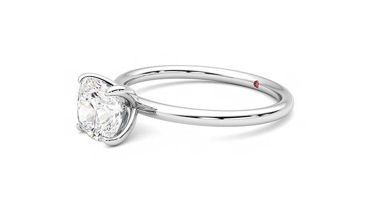 Taylor & Hart Demure Cushion Engagement Ring 360 degree image 23