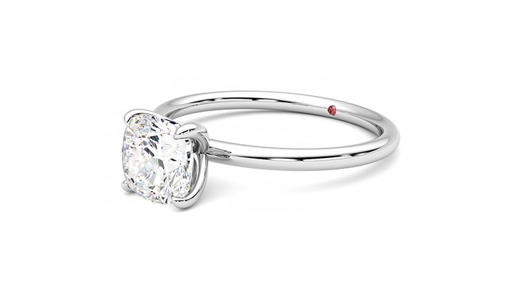 Taylor & Hart Demure Cushion Engagement Ring 360 degree image 24