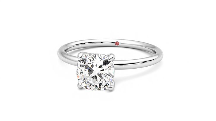 Taylor & Hart Demure Cushion Engagement Ring 360 degree image 27