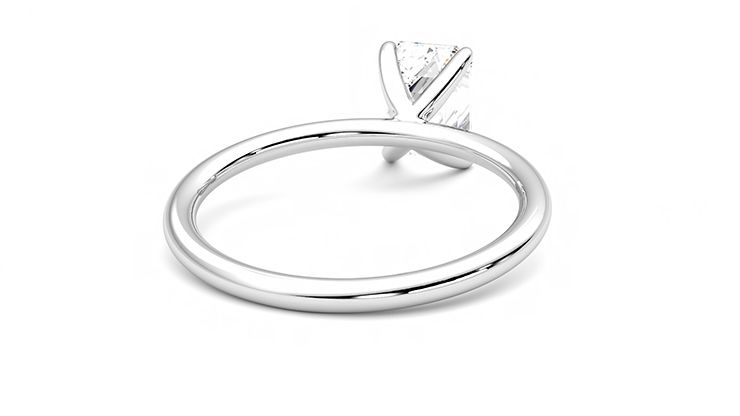 Taylor & Hart Demure Emerald Engagement Ring 360 degree image 14