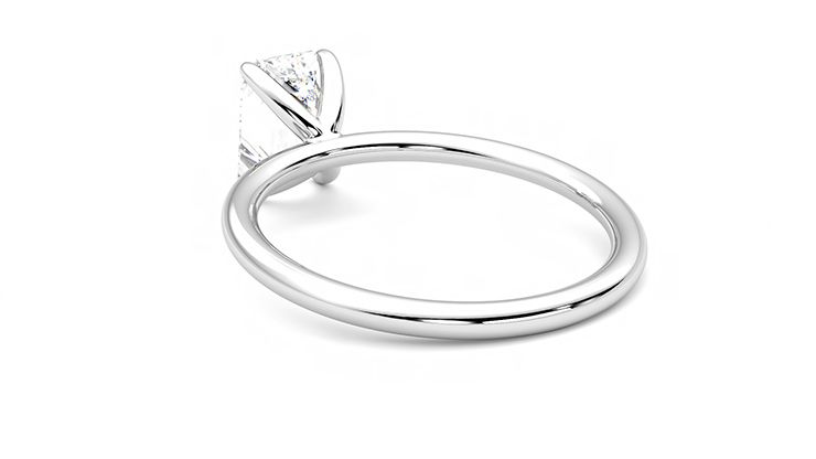 Taylor & Hart Demure Emerald Engagement Ring 360 degree image 17