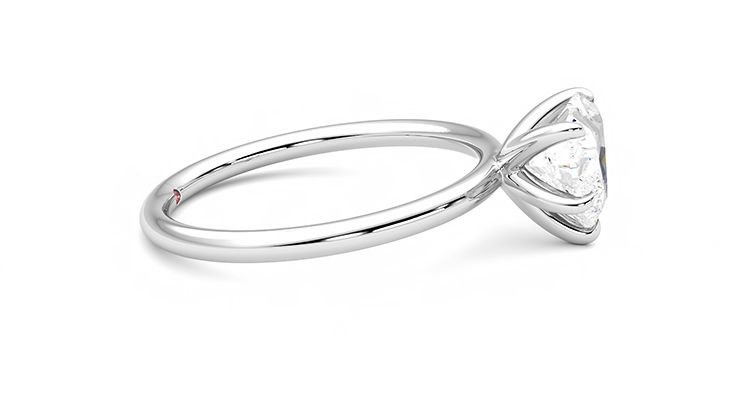 Taylor & Hart Demure Heart Engagement Ring 360 degree image 9
