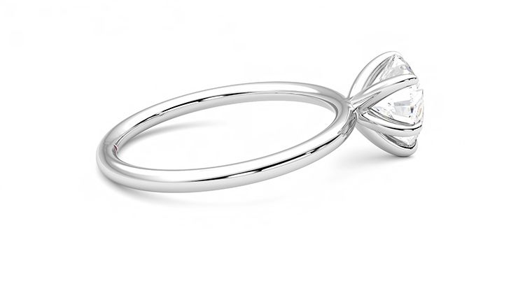 Taylor & Hart Demure Heart Engagement Ring 360 degree image 10