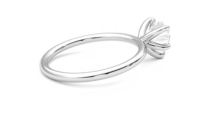 Taylor & Hart Demure Heart Engagement Ring 360 degree image 11