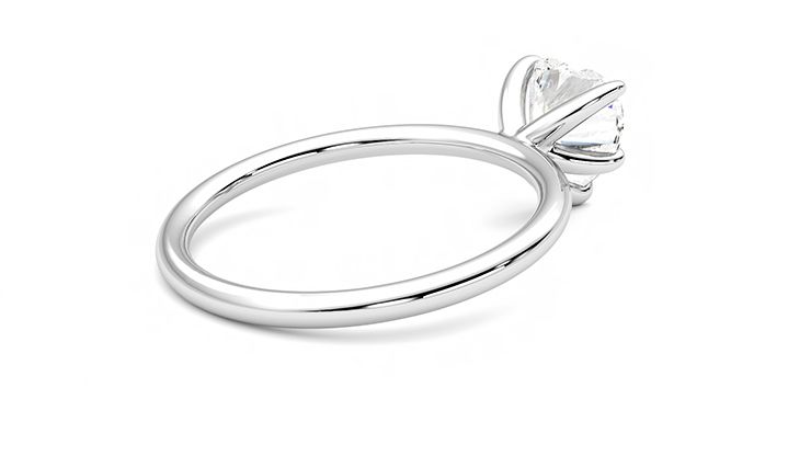 Taylor & Hart Demure Heart Engagement Ring 360 degree image 12