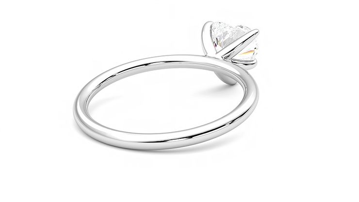 Taylor & Hart Demure Heart Engagement Ring 360 degree image 13