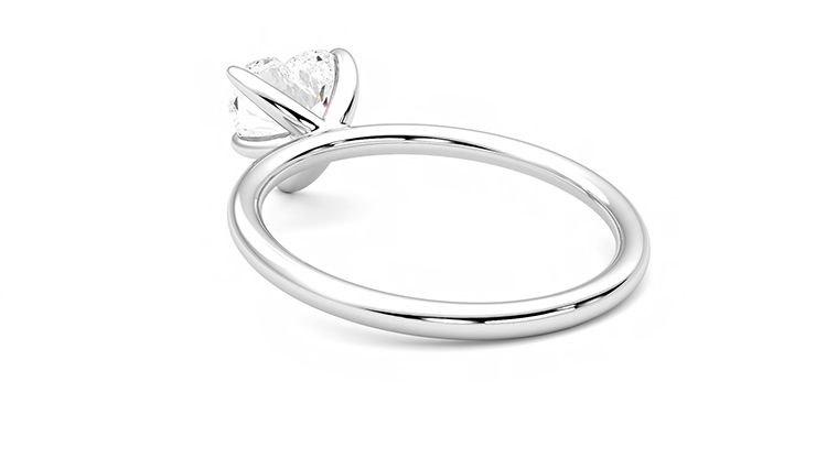 Taylor & Hart Demure Heart Engagement Ring 360 degree image 17